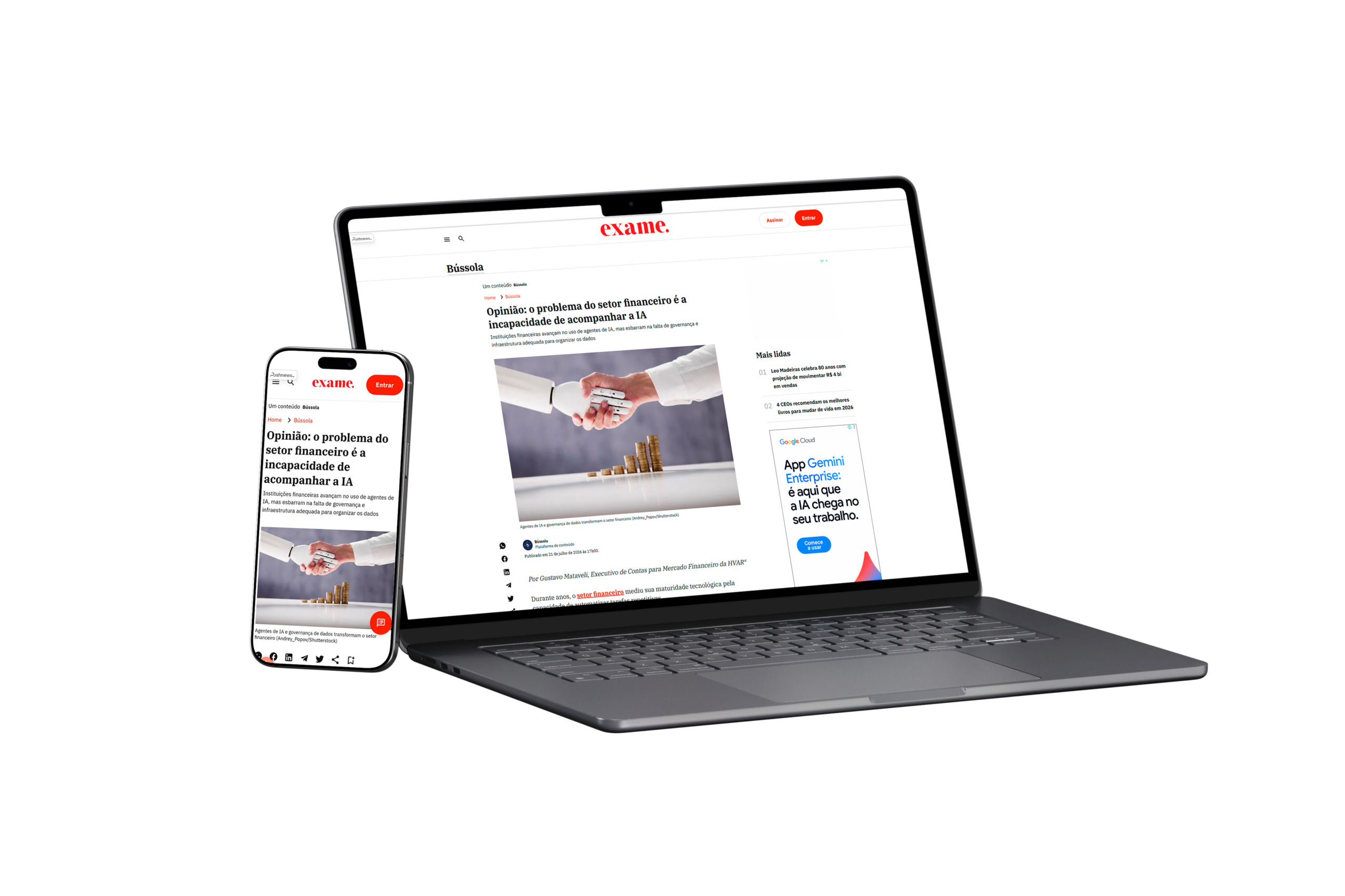 Laptop and Smartphone Mockup