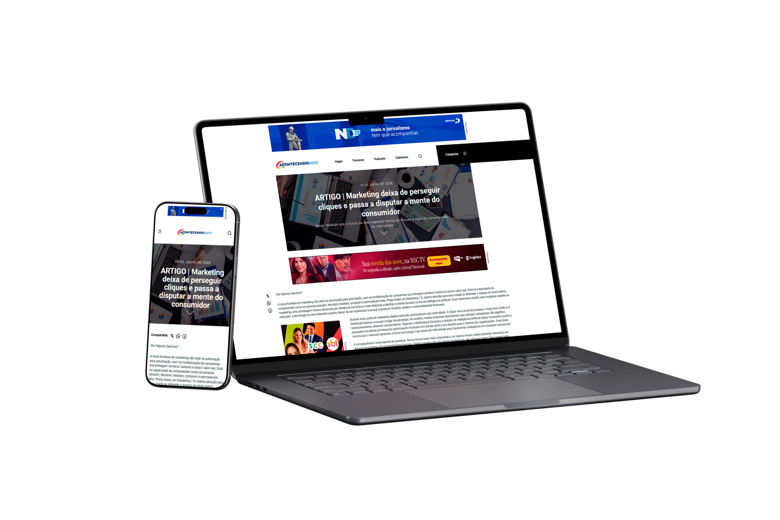 Laptop and Smartphone Mockup