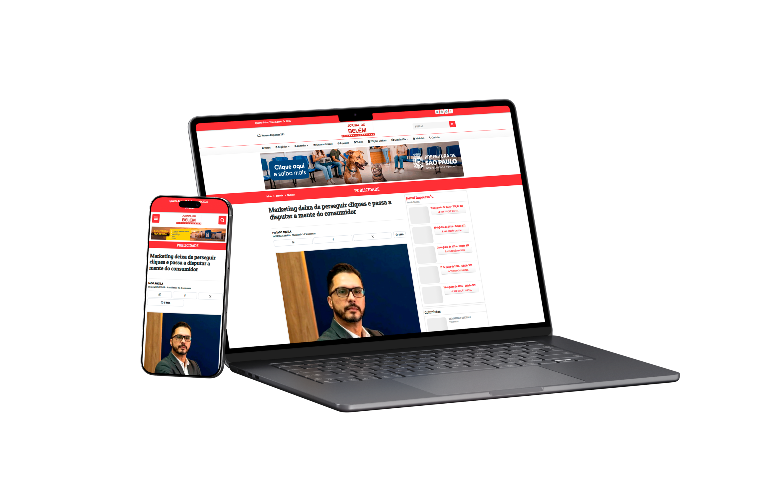 Laptop and Smartphone Mockup