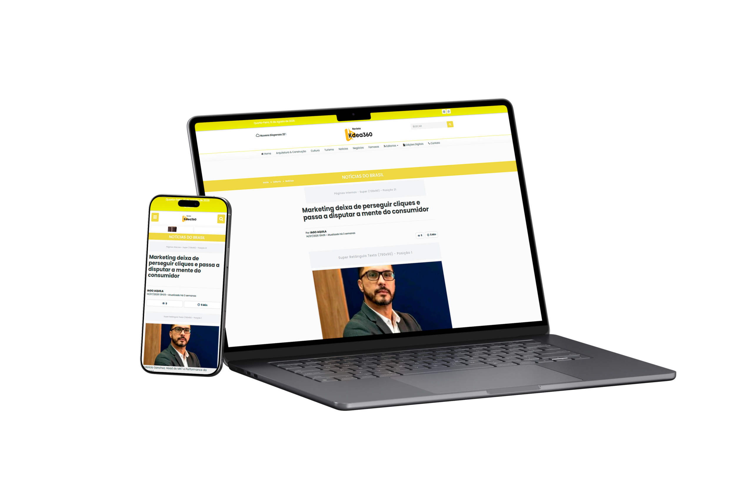 Laptop and Smartphone Mockup